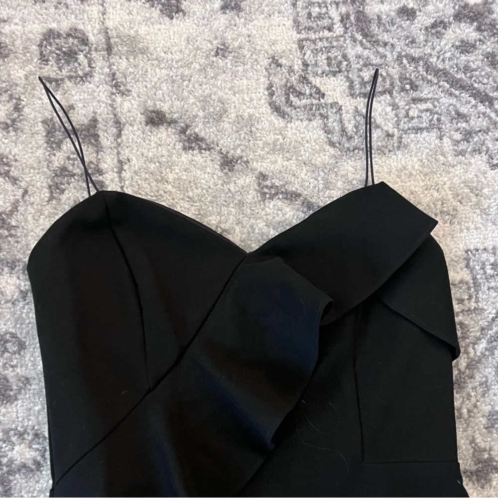 ASTR Bodycon Asymmetric Ruffle Dress LBD Small - Picture 7 of 9